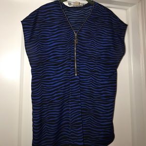 🔹 Zebra Print Michael Kors Top